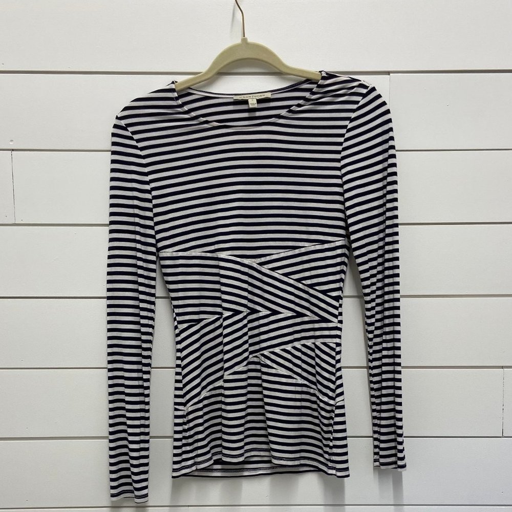 Stripes long sleeve shirt- 41 Hawthorn